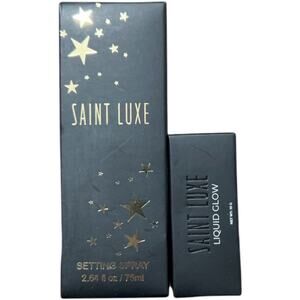 Saint Luxe Makeup Setting Spray & Light Weight Liquid Glow Rose Gold NEW
